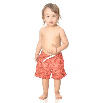 Pantaloni scurti de baie cu imprimeu tropical