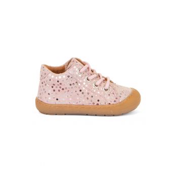Pantofi sport din piele cu pete decorative metalice