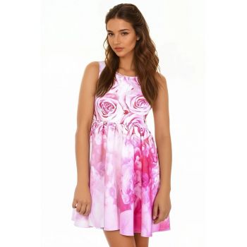 Rochie baby-doll cu imprimeu floral