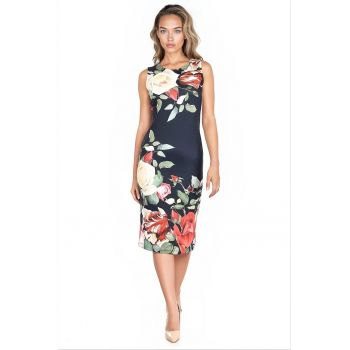 Rochie bodycon cu imprimeu floral