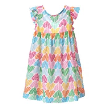 Rochie de bumbac cu decupaj pe partea din spate