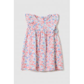 Rochie evazata cu model floral