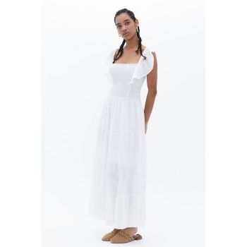 Rochie lunga stratificata cu segment elastic