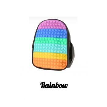 Rucsac  Pop It piele ecologica P11 - 31 x 24 x 12 cm - Multicolor