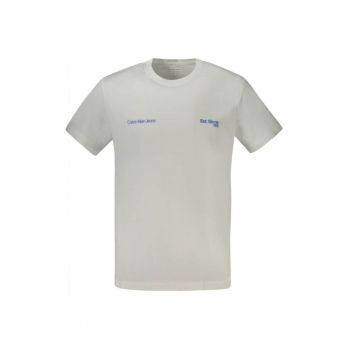 Tricou barbati cu maneca scurta - cu imprimeu - Regular fit - Alb