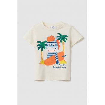 Tricou cu imprimeu contrastant