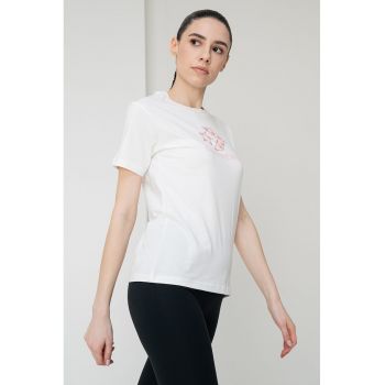 Tricou cu imprimeu logo contrastant