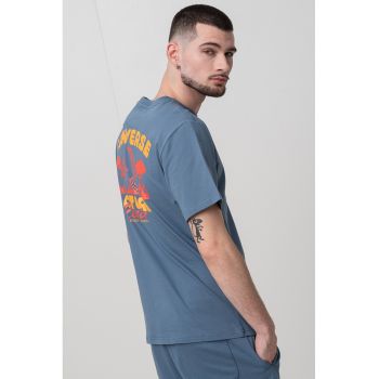 Tricou cu logo grafic pe partea din spate
