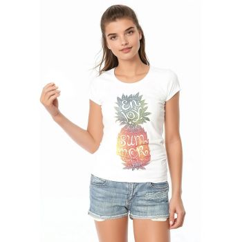 Tricou de bumbac cu imprimeu grafic