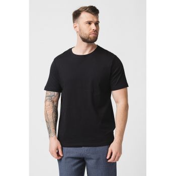 Tricou din bumbac cu model uni