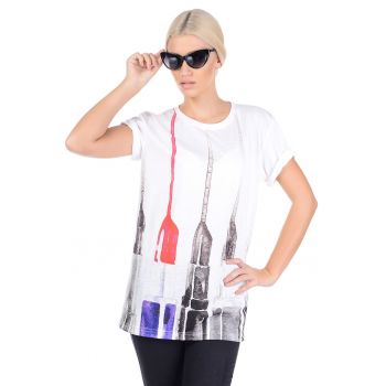 Tricou lejer cu imprimeu