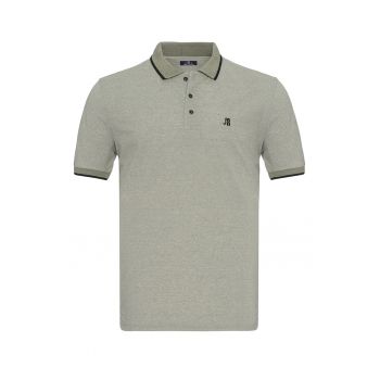 Tricou polo cu logo brodat discret