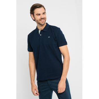 Tricou polo de bumbac cu logo discret