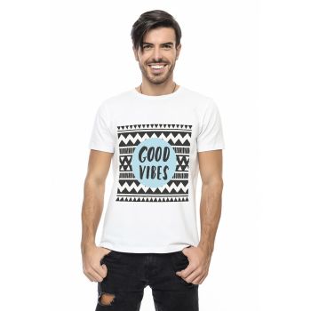 Tricou slim fit cu imprimeu