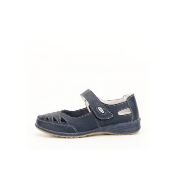 Balerini piele naturala Anisoara bleumarin M4 8019
