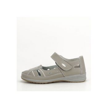 Balerini piele naturala Aurora gri M5 8209