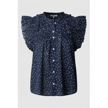 Bluza cu maneci scurte si buline