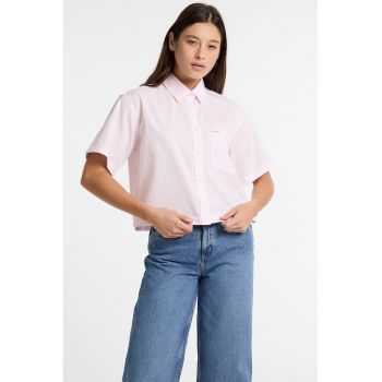 Camasa crop lejera cu dungi