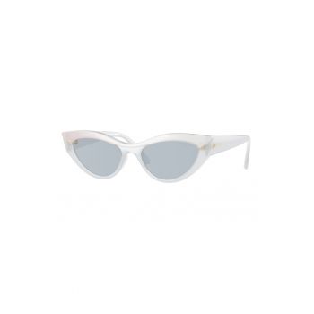 Ochelari de soare cat-eye cu detalii logo