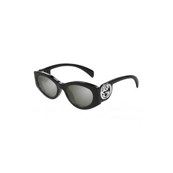 Ochelari de soare cat-eye cu logo lateral