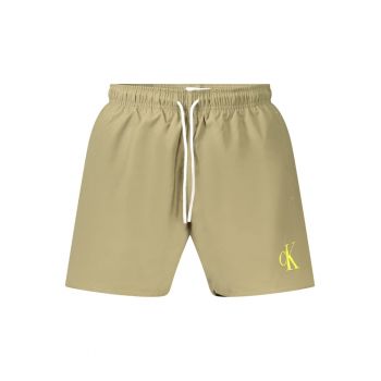 Pantaloni scurti barbati pentru inot cu logo - regular fit - verde -