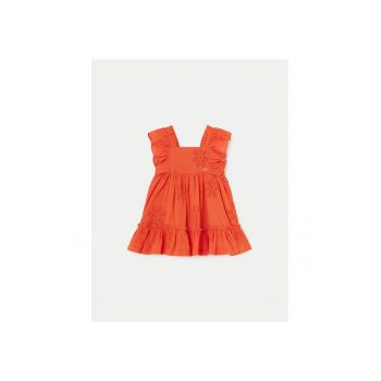 Rochie fete -  Portocaliu - Bumbac