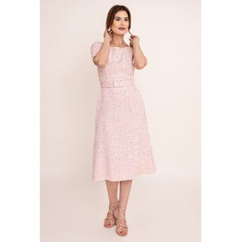 Rochie midi cu maneci medi Aida