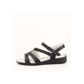 Sandale negre din piele naturala Suzana M5 8147