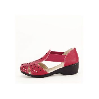 Sandale rosii din piele naturala Ozana M5 8160