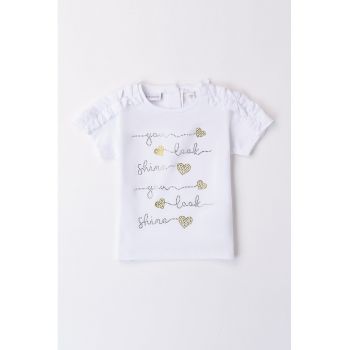 Tricou cu aplicatii din strasuri