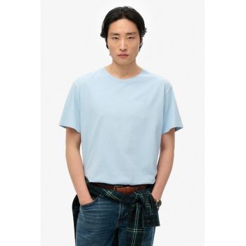 Tricou cu model uni si decolteu la baza gatului