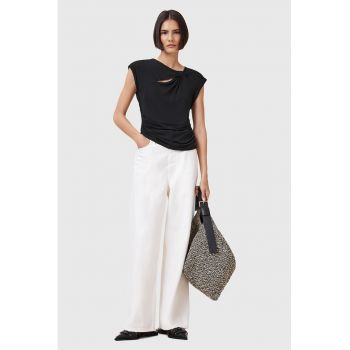Tricou din amestec de modal cu decupaj