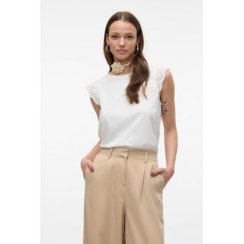 Tricou din bumbac organic cu detaliu brodat