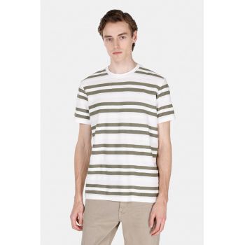 Tricou regular fit cu dungi