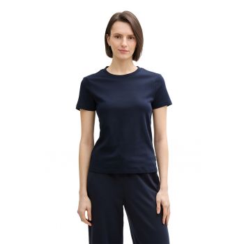 Tricou regular-fit din bumbac organic cu model uni