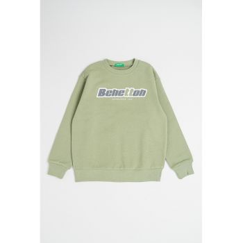 Bluza de trening din bumbac cu imprimeu logo