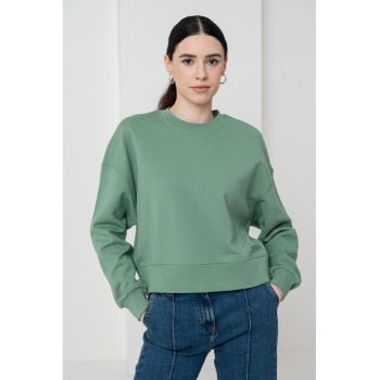 Bluza de trening uni cu decolteu la baza gatului