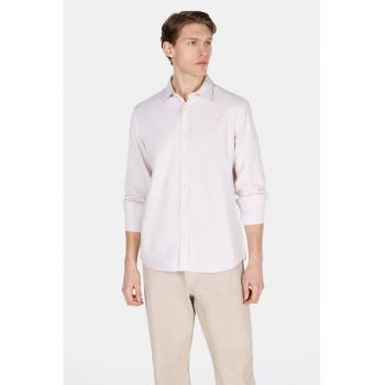 Camasa din bumbac cu model uni