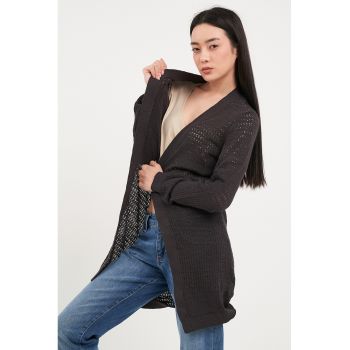 Cardigan lung fara inchidere