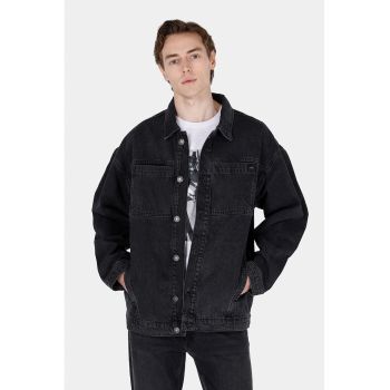 Jacheta din denim cu buzunare oblice de firma originala