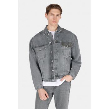 Jacheta din denim cu buzunare de firma originala