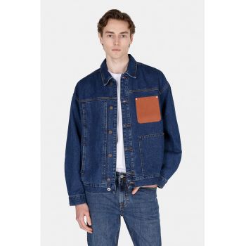 Jacheta din denim cu maneci lungi de firma originala