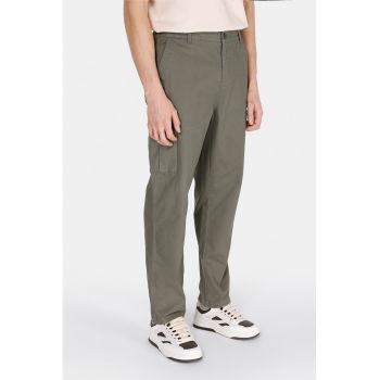 Pantaloni conici din amestec de bumbac