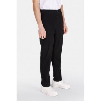 Pantaloni conici din amestec de bumbac