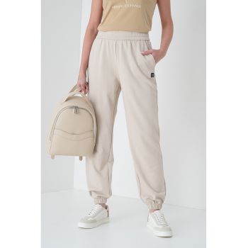 Pantaloni de trening cu talie medie