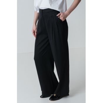 Pantaloni din lyocell cu croiala ampla