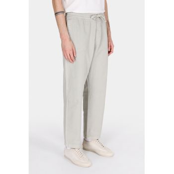 Pantaloni drepti cu snur