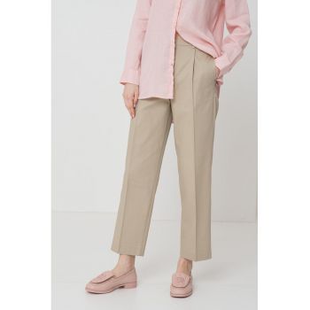 Pantaloni relaxed-fit din amestec de bumbac