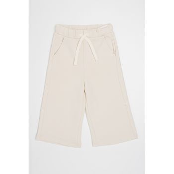 Pantaloni sport drepti cu buzunare laterale
