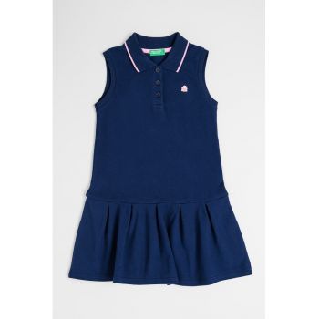 Rochie scurta cu decolteu polo